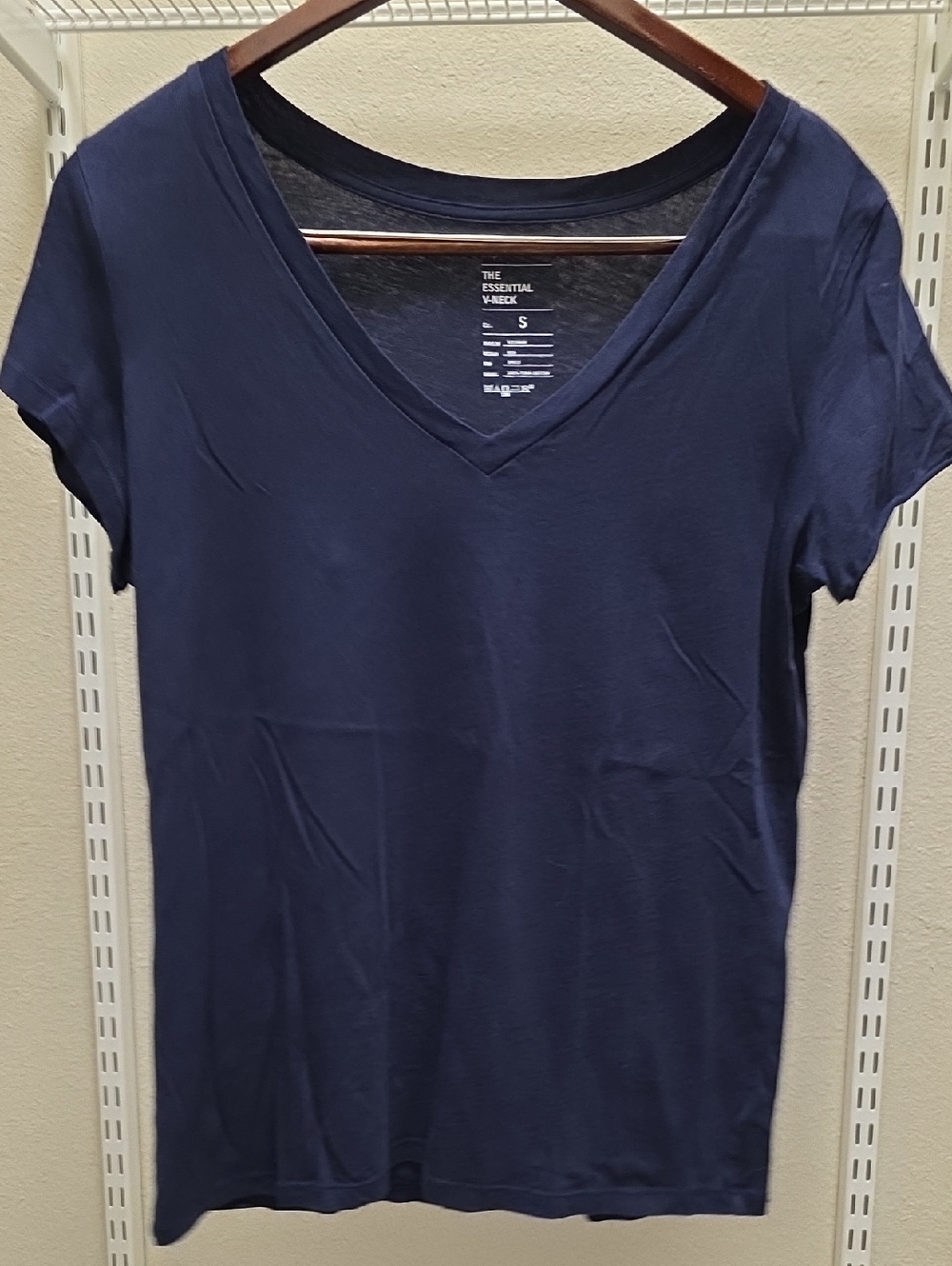 The Essential V-Neck Women's Navy Tee